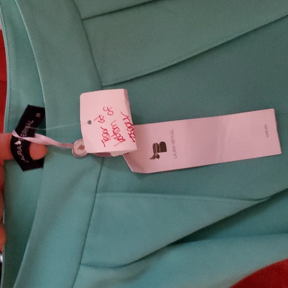 Sz 38(4) NWT $380 Laura Bernal wide pants with fly away panels - Picture 3 of 5